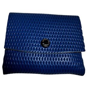 ROBERTA GANDOLFI LEATHER COIN PURSE.BLUE